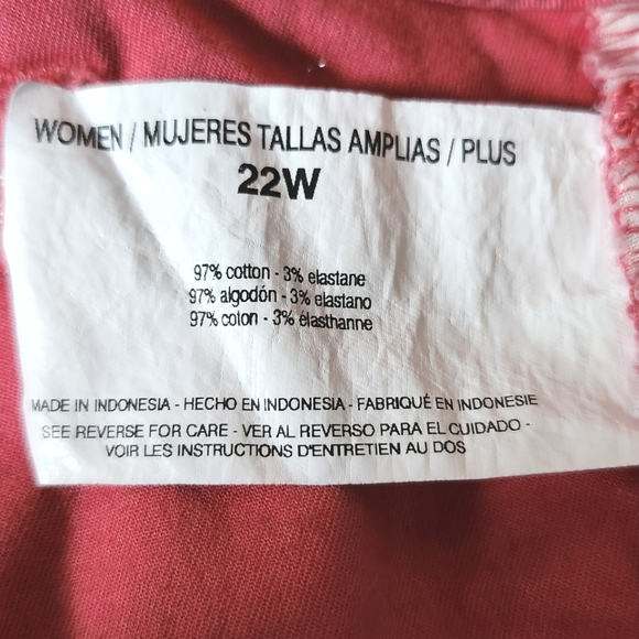 Bandolino "brady" Women's Size 22W Skimmer Shorts Salmon Modest‎ Stretch - Picture 8 of 12